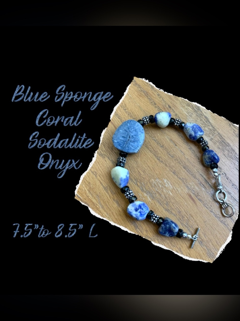 Blue Sponge Coral Bracelet